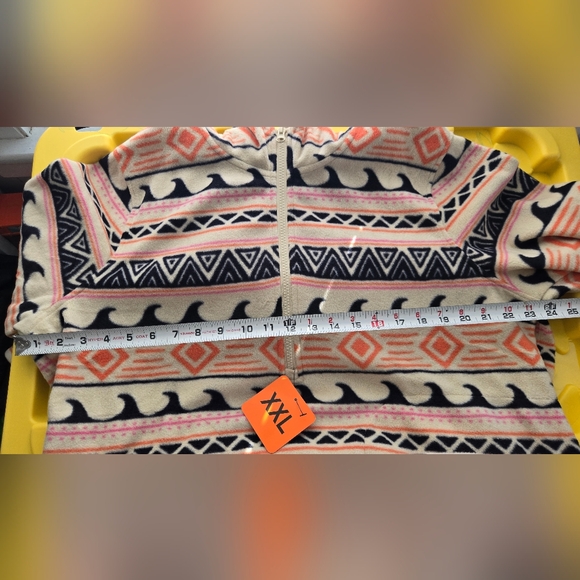NWT O'Neill Cream and Pink Fleece Jacket-Size XXL - Picture 3 of 6